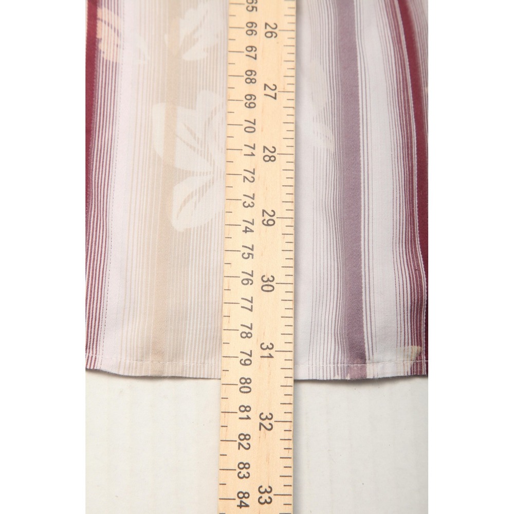 Tommy Bahama Shirt Mens XL Beige Pink Striped Floral Cotton Silk Long Sleeve - Picture 9 of 10